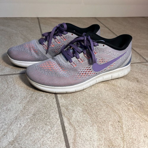 Nike Free 5.0 women's running shoes gray with purple like new