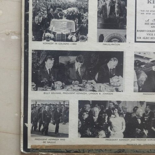Rare LP record Kennedy speeches used