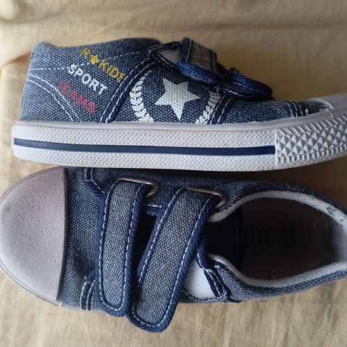 Boys' sneakers size 26 used, multicolor blue