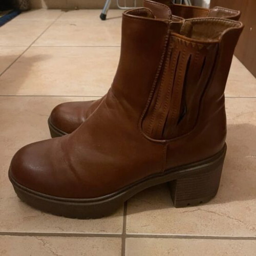 Migato ankle boots like new, brown, size 40.5-41