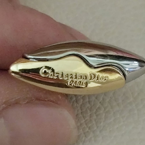 Christian Dior ring new, silver and gold, size 57