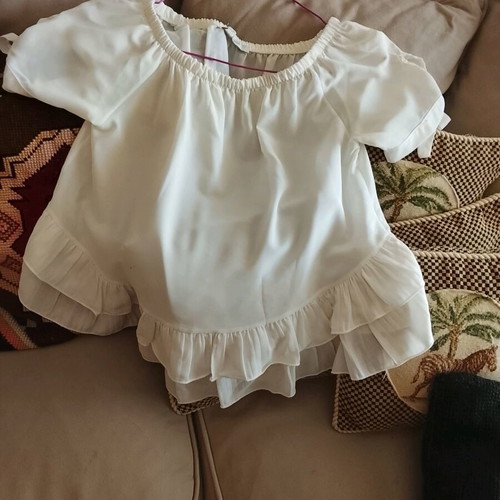 Boho blouse white size small like new
