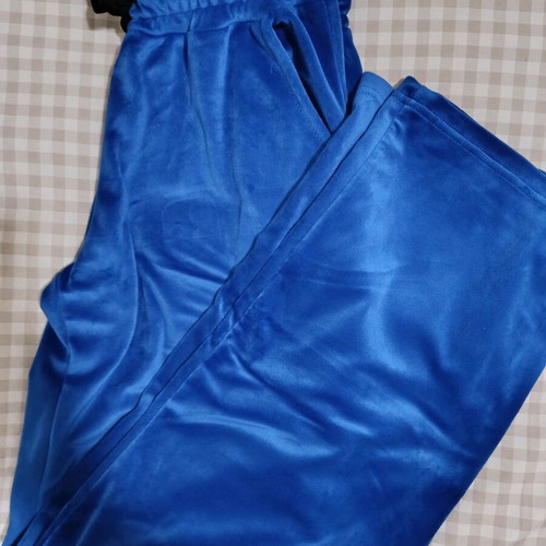 Velour tracksuit set like new, blue, pants xs/s, top one size