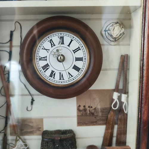 Wall clock used with decorative elements