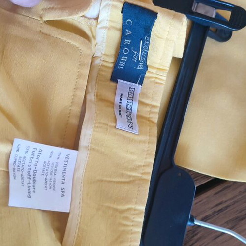 Karouzos yellow pants like new, sizes S and M