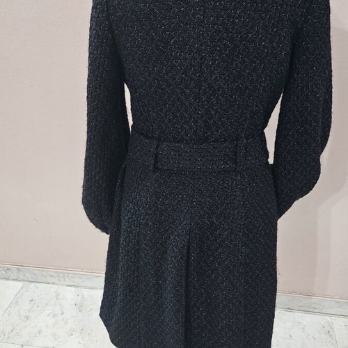 JLo Wool Coat like new with silver thread weave, size S