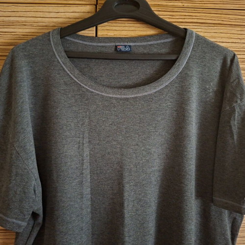 Fila short sleeve shirt gray like new, size L