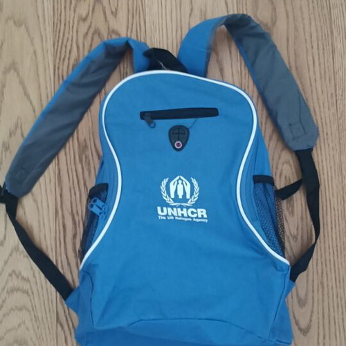 UNHCR Collectible Backpack New, Blue with White Accents