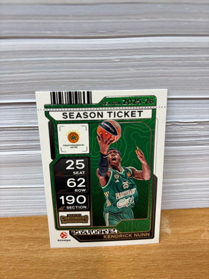 2025-26 Euroleague Contenders Season Ticket Kendrick Nunn καινούργιο