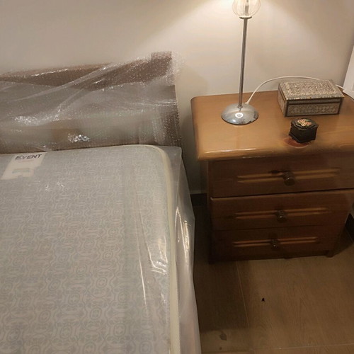 Swedish bed with anatomical mattress like new 95x210 cm