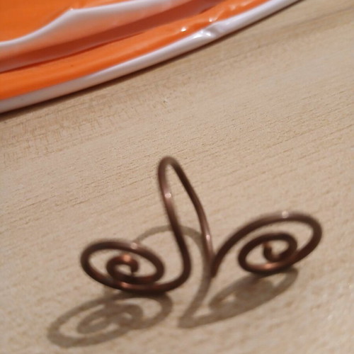Copper rings set of 3 new, brown