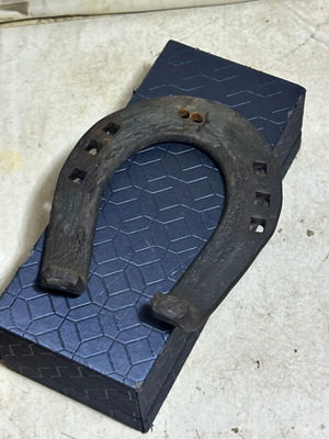 Vintage Cast Iron Horseshoe used, decorative lucky charm