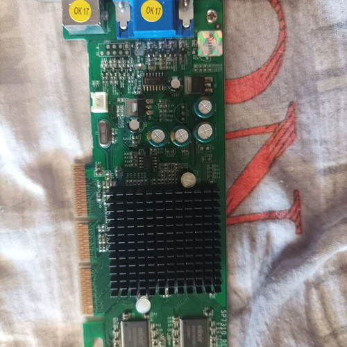 Ge Force 4mx 440 AGP 8x graphics card, vintage retro, 64MB