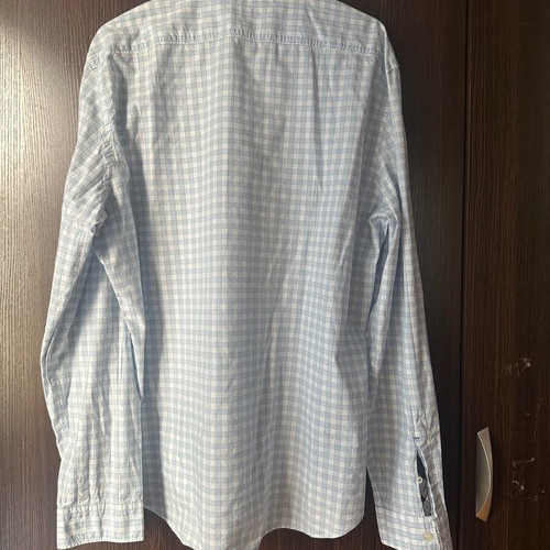 Burberry Brit XL checked shirt used, authentic, light blue and white