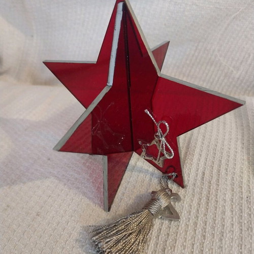 Handmade star new with silver details