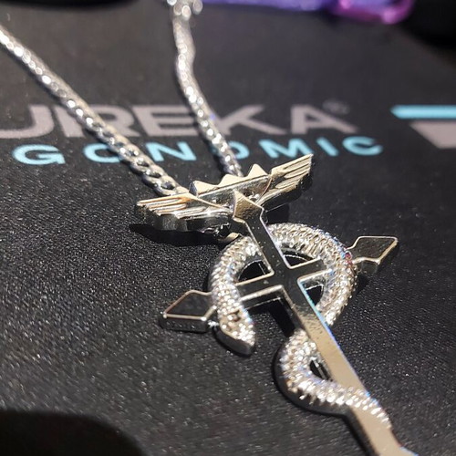 Full Metal Alchemist pendant new with chain, gray