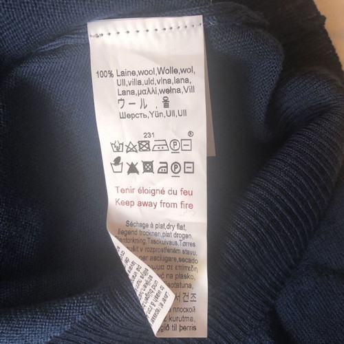 Armor Lux Damgan Pullover new men's sweater 100% merino wool blue M