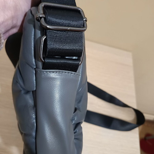 Crossbody bag, gray, 29×23×6.5 cm