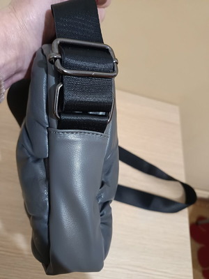 Crossbody bag, gray, 29×23×6.5 cm