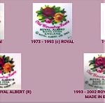  Ζευγάρι ( δύο τεμάχια) κρίκοι / δαχτυλίδια πετσέτας Royal Albert "old country roses" bone china England