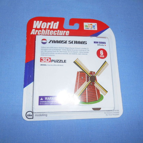 3D puzzle World Architecture Zaanse Schans wooden new