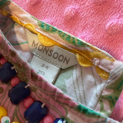 Monsoon girls kaftan like new aged 3-4