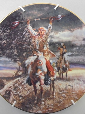 Horizons of Destiny decorative porcelain plate by Harry Schaare
