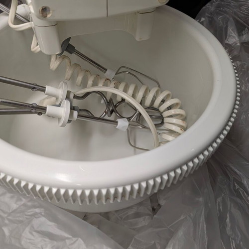 Krups hand mixer with rotating bowl used