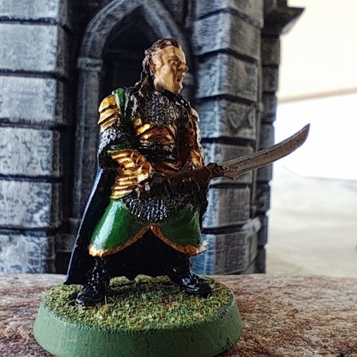 Lord Elrond metal miniature used, hand-painted from Lord of The Rings