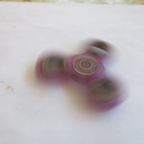 Metal Fidget Spinner purple used