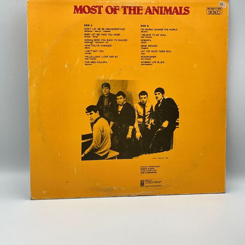 The Animals Most Of The Animals vinyl record