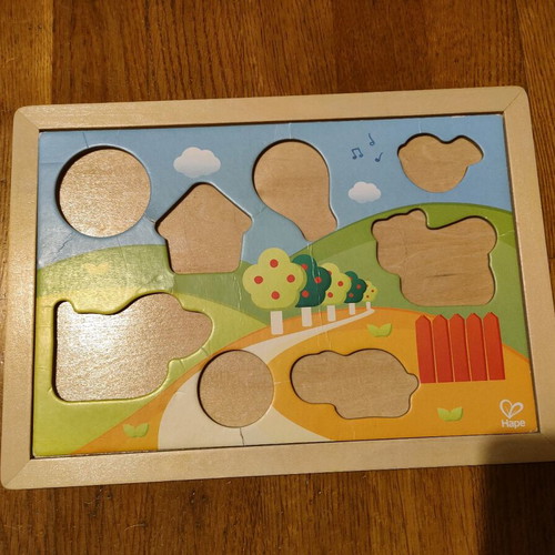 Puzzles game like new, 3 boards with sea and dinosaur themes