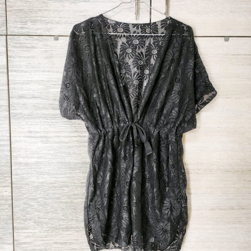 Brand new - Beach kimono cover up embroidery see through summer
