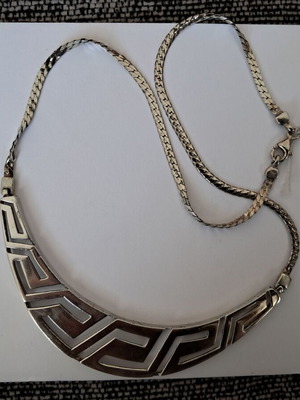 Silver 925 Necklace used, ancient Greek style