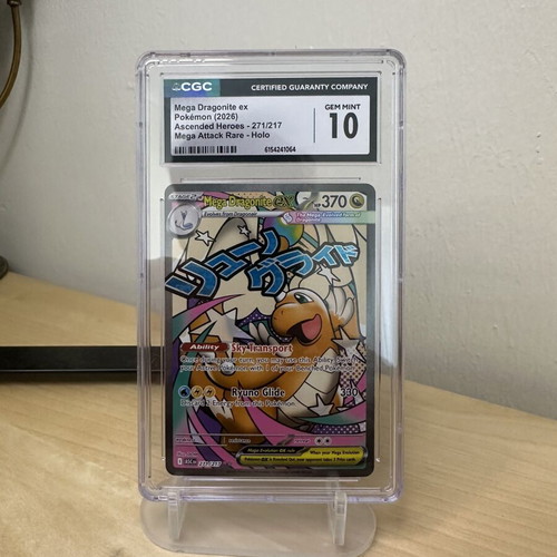Mega Dragonite ex 271/217 Ascended Heroes 2026 Pokemon card CGC Gem Mint 10