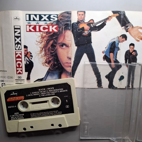 INXS Kick cassette tape used, rock