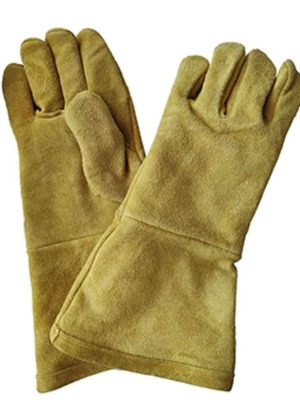 Leather heat-resistant gloves new