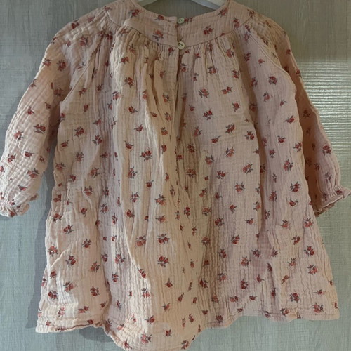 Pink floral dress for girl up to 18 months like new