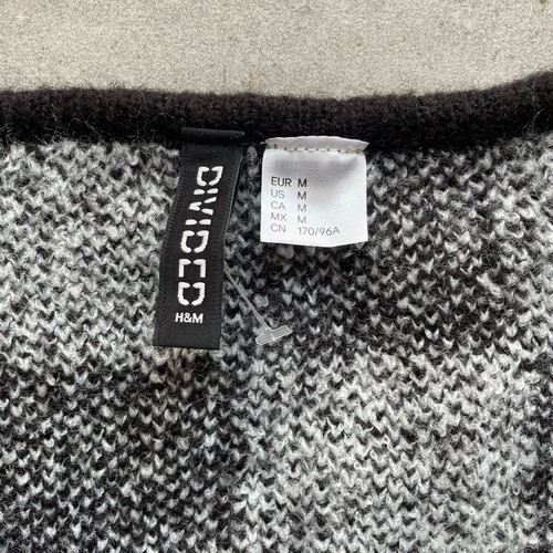 Divited H&M women's cardigan new, black and white, size M
