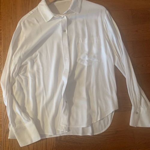 Mango white shirt like new, size L