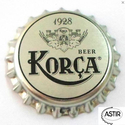 Birra Korca beer cap from Albania used