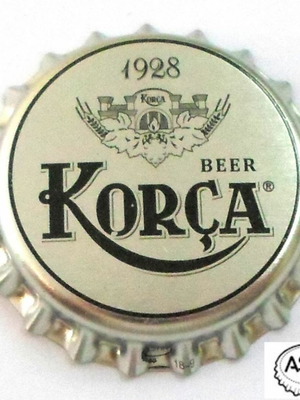 Birra Korca beer cap from Albania used