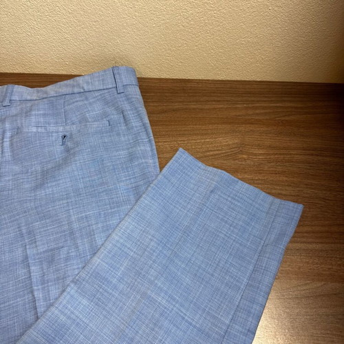 Men's C&A Regular Fit Pants Light Blue Size 54C