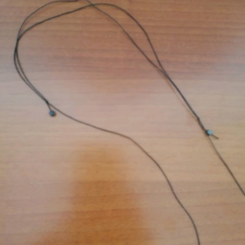 Alpaca necklace used, handmade with pearls and semi-precious stones