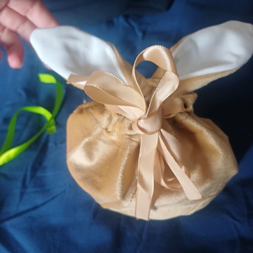 Easter bunny pouches new, set of 4 pieces