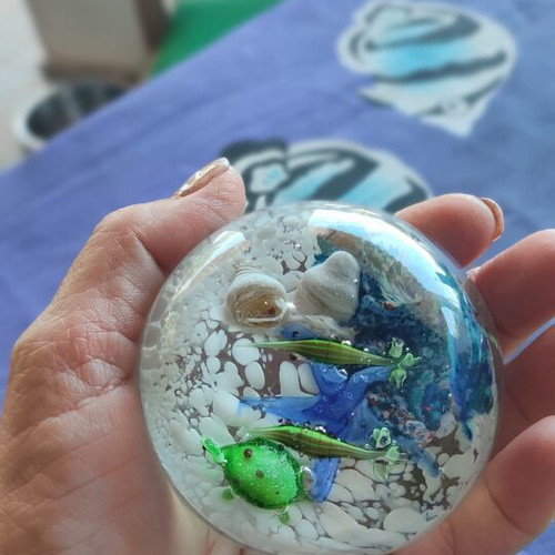 Crystal Ball with Sea Theme new