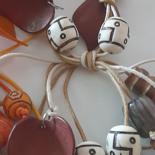 Boho necklaces pack of 10, handmade, multicolor, new