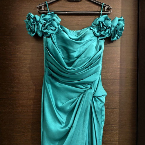 Formal dress like new, green turquoise, size S