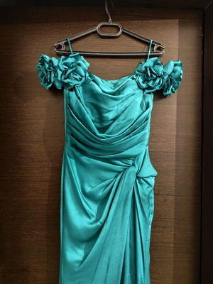 Formal dress like new, green turquoise, size S