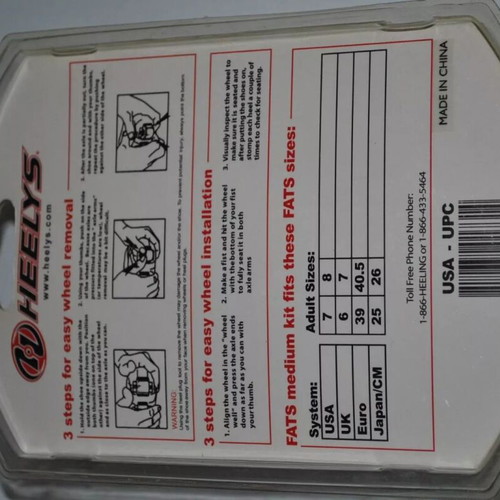 Heels wheels 5067 Graffiti for FATS medium models size 39 to 40.5 new